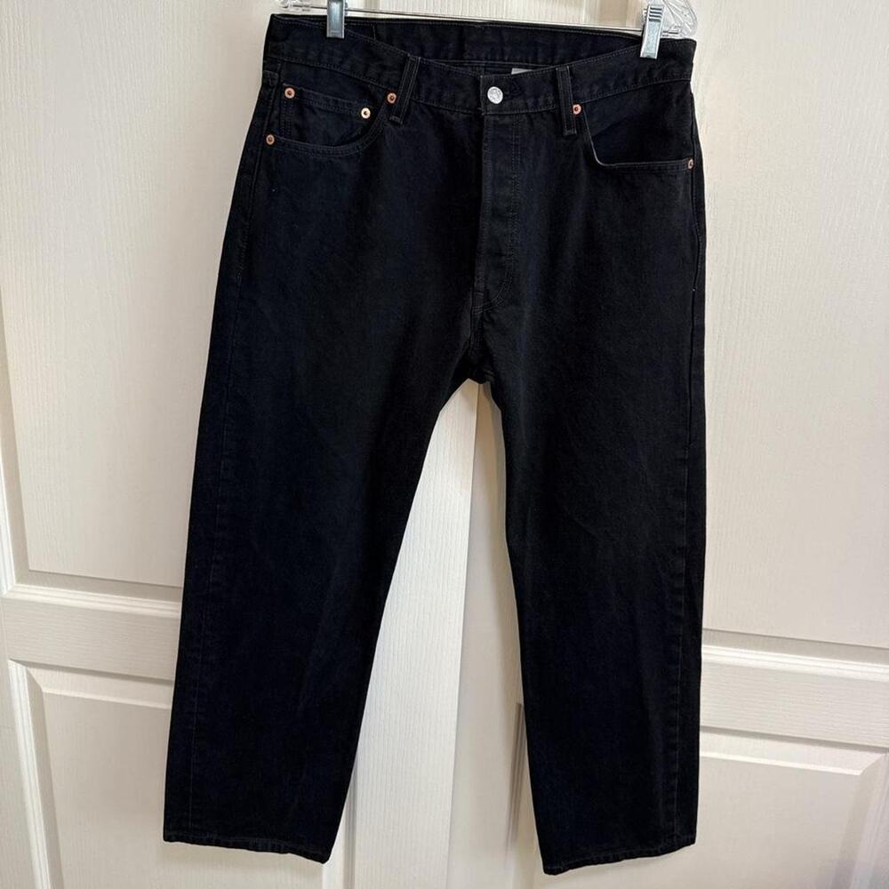 Levi's 501 Black Denim Jeans size 36x30
